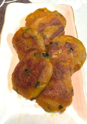 かぼちゃの煮物でかぼちゃ団子-レシピのメイン写真