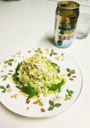 ゆる糖質オフ！キャベツとささみのサラダ♪-レシピのメイン写真