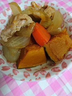 お弁当。かぼちゃ煮-レシピのメイン写真