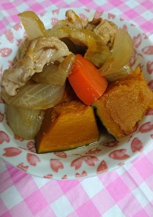 お弁当。かぼちゃ煮-レシピのメイン写真