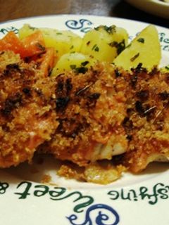 揚げ物もどき?!鶏肉の香草パン粉焼き-レシピのメイン写真