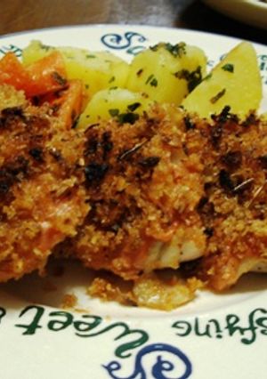 揚げ物もどき？！鶏肉の香草パン粉焼き-レシピのメイン写真