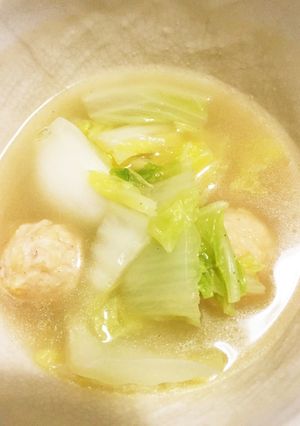 白菜と肉団子の簡単ダシダ煮込みスープ-レシピのメイン写真