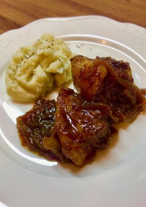 バルサミコ醤油で洋風豚の角煮♪-レシピのメイン写真