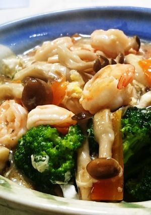 お野菜補給♪　ブロッコリーの海老餡かけ-レシピのメイン写真