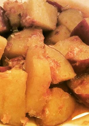 【旬の肴】薩摩芋の土佐煮-レシピのメイン写真