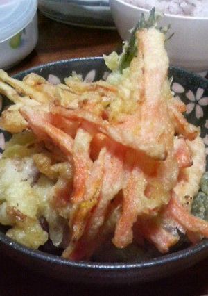 ニンジンの天ぷら(かき揚げ)σ（＾u＾）-レシピのメイン写真