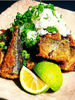 秋刀魚のガーリック風味の竜田揚げ♬*-レシピのメイン写真