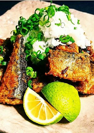 秋刀魚のガーリック風味の竜田揚げ♬*-レシピのメイン写真