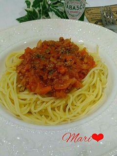 大豆のお肉で☆ミートソーススパゲッティ-レシピのメイン写真