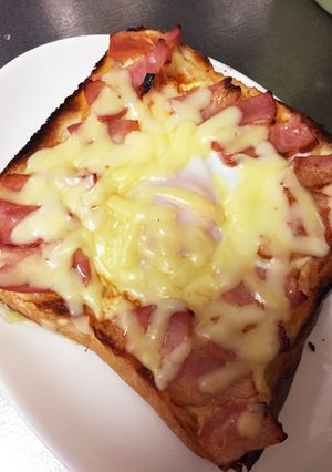 ベーコンとキャベツと卵のトースト-レシピのメイン写真