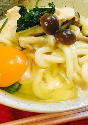 釜玉クリームうどん☆-レシピのメイン写真