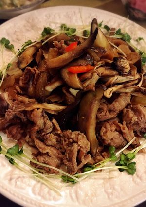 牛肉となすのオイスター炒め煮-レシピのメイン写真
