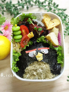アングリーバードのキャラ弁「ボム」-レシピのメイン写真