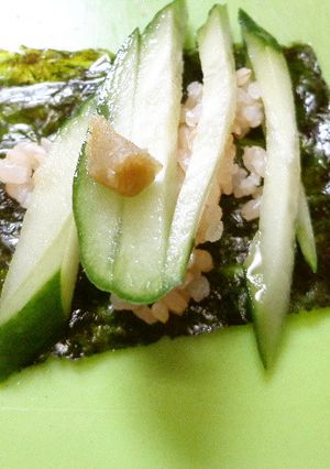 最速の韓国海苔のかっぱ巻き-レシピのメイン写真