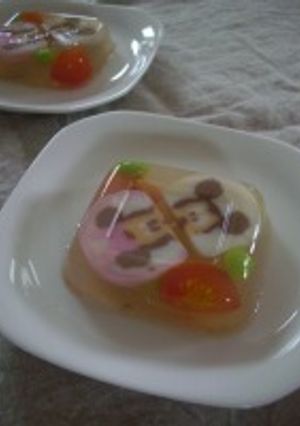 ひんやり・かわいい寒天よせ-レシピのメイン写真
