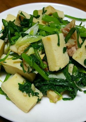 ☆糖質制限☆高野豆腐と青菜炒め-レシピのメイン写真