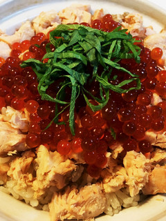 味覚の秋!!土鍋 de 鮭親子丼♪♪-レシピのメイン写真