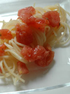 トマトの冷製パスタ-レシピのメイン写真