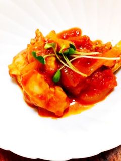 ごちそう感♩低脂質チキンのトマト煮込み-レシピのメイン写真