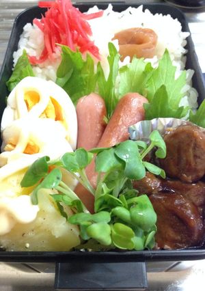お弁当82★2016.10.19（肉団子-レシピのメイン写真