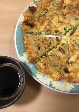 ねぎの青い部分で~ねぎチヂミ-レシピのメイン写真