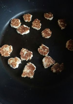 ツナでハンバーグお焼き☆彡レンジでも！-レシピのメイン写真
