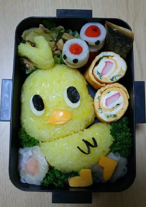 旦那⭐キャラ弁チキンラーメン-レシピのメイン写真