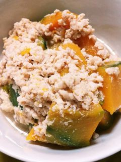 かぼちゃのそぼろ煮。そぼろが肝心-レシピのメイン写真