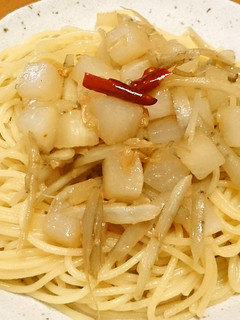 ごぼうと大根の醤油ペペロンチーノ♪-レシピのメイン写真