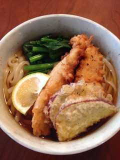 あごだしでとり天うどん-レシピのメイン写真