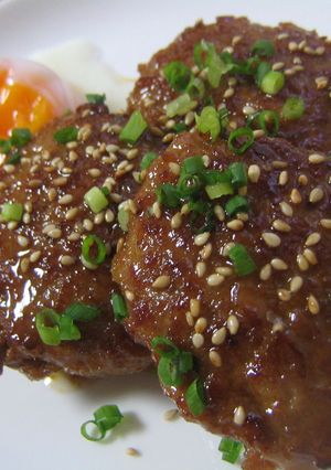 照り焼きつくね✿温玉添え-レシピのメイン写真