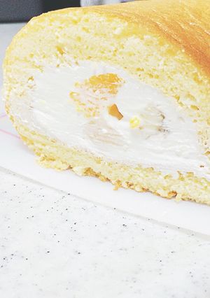 超ふわふわ！簡単フルーツロールケーキ-レシピのメイン写真