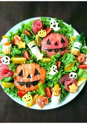 ハロウィンに☆カルパッチョで大皿サラダ★-レシピのメイン写真