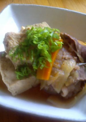 おだしジュワ～冷凍豆腐で肉豆腐！-レシピのメイン写真