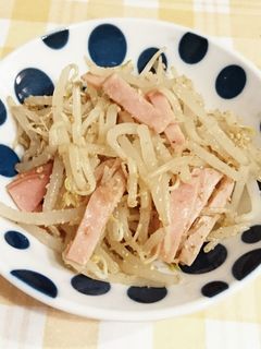 もやしとハムのゴマポン酢和え-レシピのメイン写真