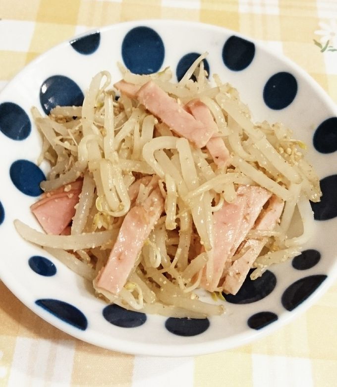 もやしとハムのゴマポン酢和え-レシピのメイン写真