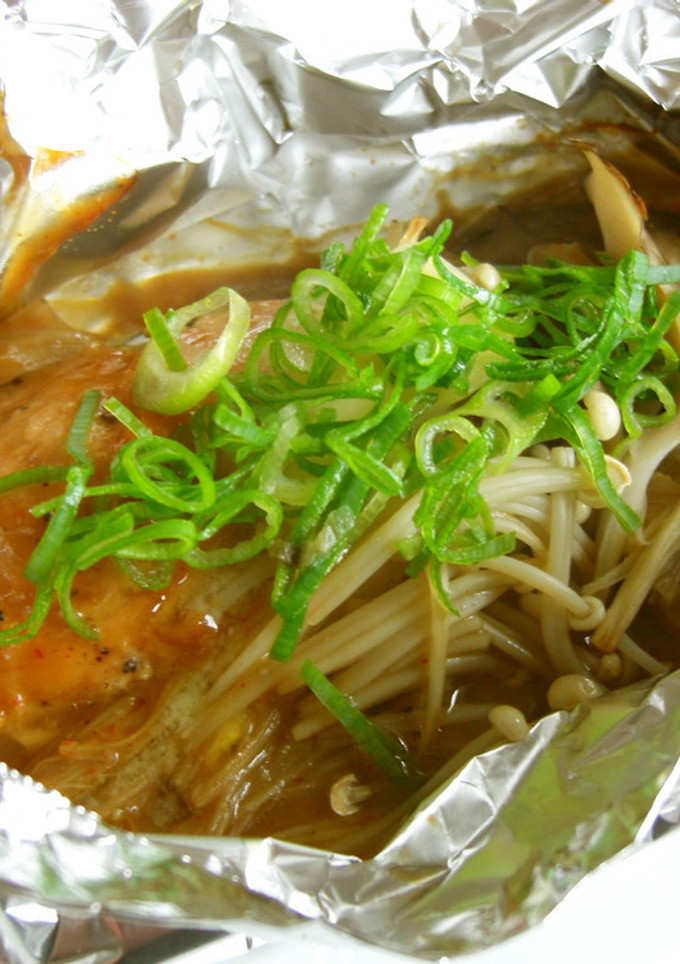 秋鮭ときのこのホイル焼き-レシピのメイン写真
