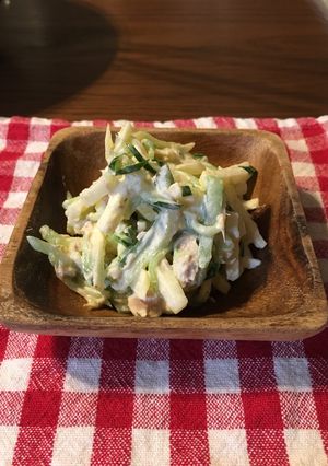シャキシャキ 林檎ときゅうりツナサラダ-レシピのメイン写真