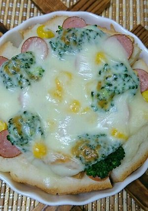 かける派☆シチュー食パン簡単オーブン焼き-レシピのメイン写真