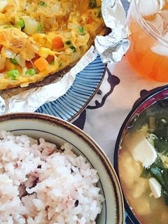 冷凍ミックスベジタブルのオムレツ-レシピのメイン写真