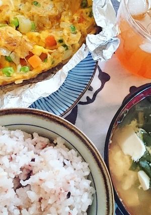 冷凍ミックスベジタブルのオムレツ-レシピのメイン写真