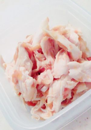 さっぱり！▹▸鶏ささみ梅肉ソースあえ-レシピのメイン写真