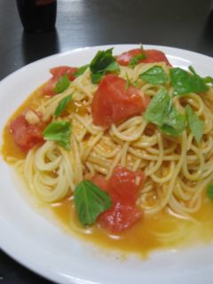 フレッシュトマトの冷製パスタ-レシピのメイン写真