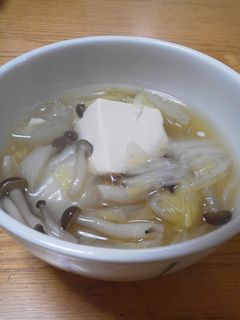 とうふ・白菜・しめじのトロトロ煮-レシピのメイン写真