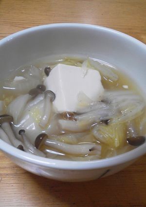 とうふ・白菜・しめじのトロトロ煮-レシピのメイン写真