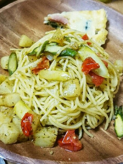 じゃがいもとアスパラのジェノバ風パスタ-レシピのメイン写真