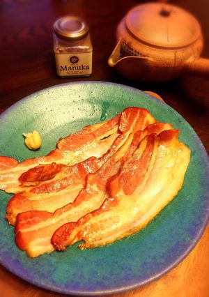 焼きベーコンのマスタードとハチミツ添え-レシピのメイン写真