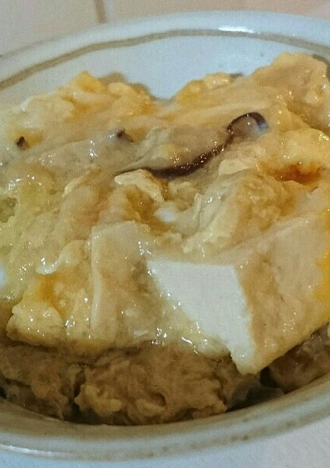 揚げ玉と豆腐と卵のサッと煮-レシピのメイン写真