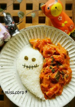 mかぼちゃとベーコンのトマトクリーム煮-レシピのメイン写真